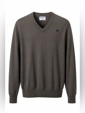 Ariat Olive Green V-Neck Knit Sweater Men’s Medium Cotton Modal